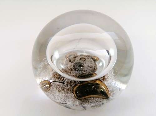 Limited Edition 67/500 Selkirk Glass SPACE POOL Paperweight 1979 Scotland P. Holmes