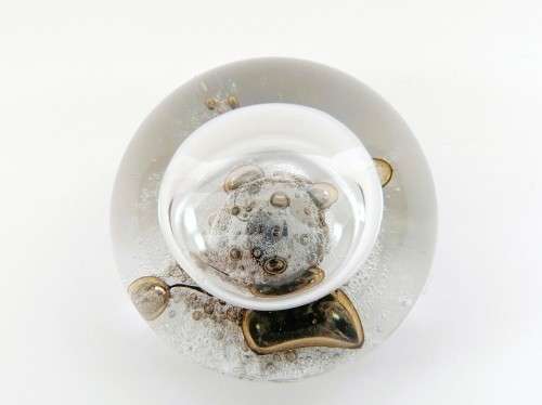 Limited Edition 67/500 Selkirk Glass SPACE POOL Paperweight 1979 Scotland P. Holmes