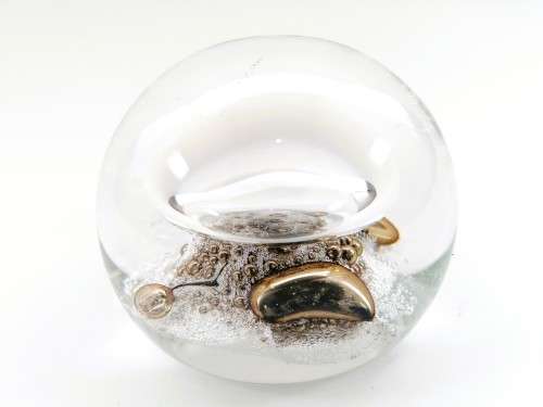 Limited Edition 67/500 Selkirk Glass SPACE POOL Paperweight 1979 Scotland P. Holmes
