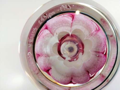 Limited Edition 247/500 Selkirk Glass Helios Paperweight 1983 Scotland