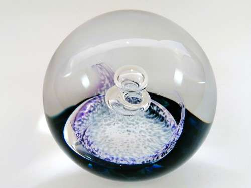 Limited Edition 195/500 Vintage Selkirk Glass Arabesque Paperweight 1985 Scotland