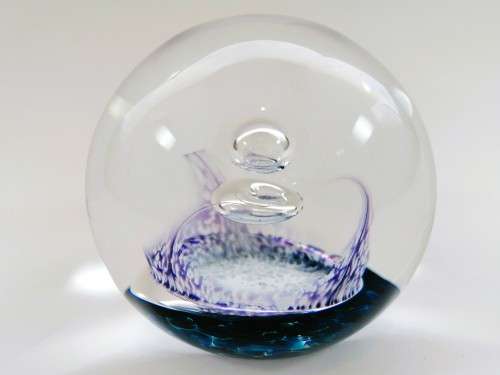 Limited Edition 195/500 Vintage Selkirk Glass Arabesque Paperweight 1985 Scotland