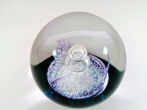Limited Edition 195/500 Vintage Selkirk Glass Arabesque Paperweight 1985 Scotland
