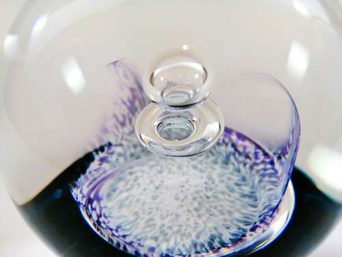 Limited Edition 195/500 Vintage Selkirk Glass Arabesque Paperweight 1985 Scotland