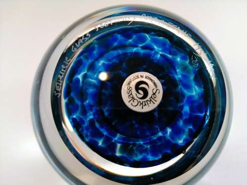 Limited Edition 195/500 Vintage Selkirk Glass Arabesque Paperweight 1985 Scotland