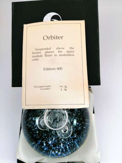 Limited Edition 72/400 Vintage Selkirk Glass Electra Paperweight 1979 Scotland