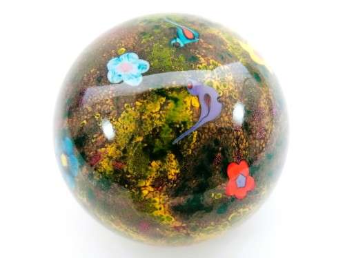 Selkirk Glass Peter Holmes Scotland Summer Magic Love Birds 1979 Beautiful