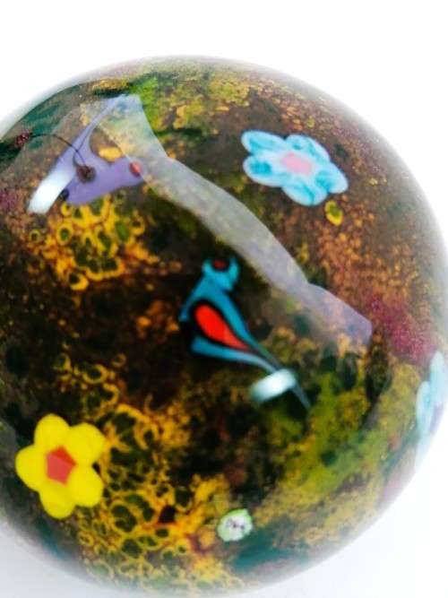 Selkirk Glass Peter Holmes Scotland Summer Magic Love Birds 1979 Beautiful