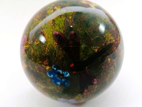 Selkirk Glass Peter Holmes Scotland Summer Magic Dragonfly 1980 Beautiful