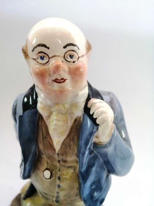 Rare Antique Crown Staffordshire Dickens figurines Mr. Pickwick