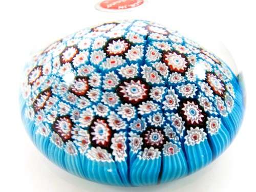 Stunning Large Murano art glass paperweight MILLEFIORE