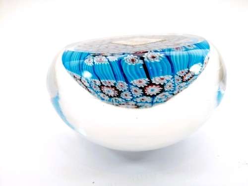 Stunning Large Murano art glass paperweight MILLEFIORE