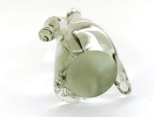 Ngwenya Recycled Glass Swaziland Handmade Penguin Figurine - Paperweight