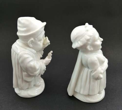 Fabulous Capodimonte Ginori blanc-de-chine `Mansion House Dwarf figurines