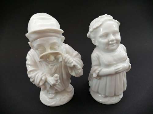 Fabulous Capodimonte Ginori blanc-de-chine `Mansion House Dwarf figurines