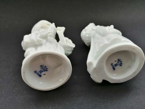 Fabulous Capodimonte Ginori blanc-de-chine `Mansion House Dwarf figurines