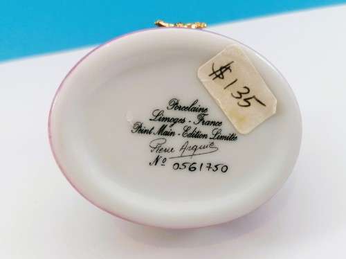 Limoges France Trinket Box My First Tooth Mouse Ltd Peint Main Marque