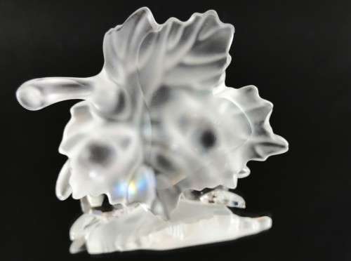 Swarovski Crystal Baby Snails on a Vine Leaf (Retired) #