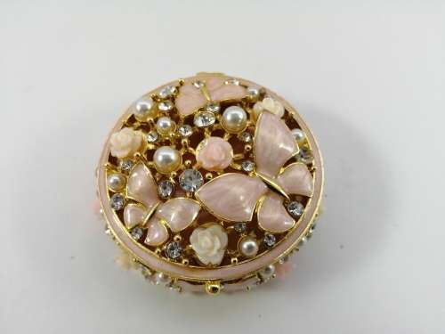 Beautiful Jeweled and enameled Trinket Box