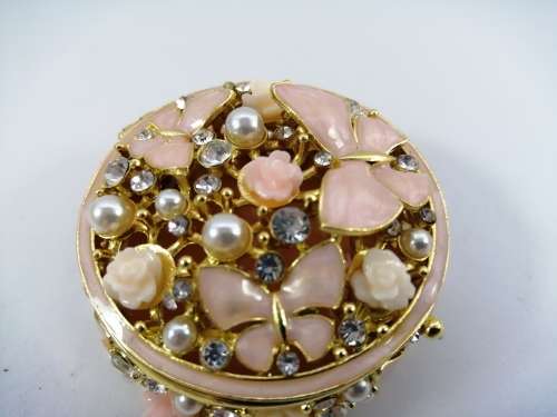 Beautiful Jeweled and enameled Trinket Box
