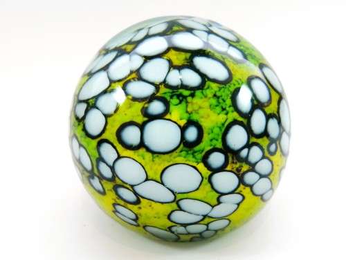 Unusual Glass Large Paperweight  Made by Holina Italian / Venetian
