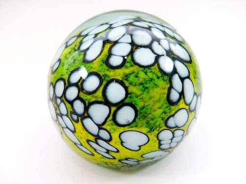Unusual Glass Large Paperweight  Made by Holina Italian / Venetian