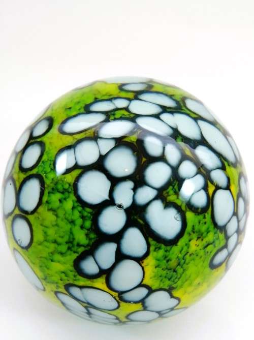 Unusual Glass Large Paperweight  Made by Holina Italian / Venetian