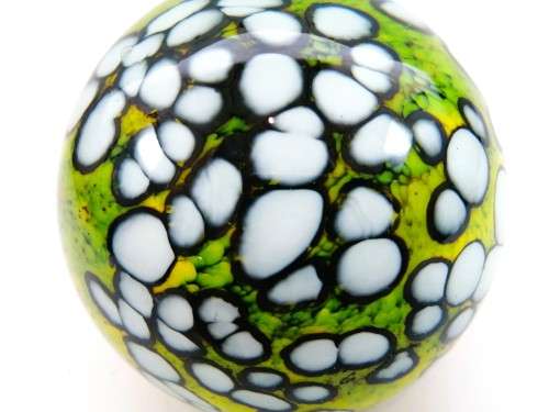 Unusual Glass Large Paperweight  Made by Holina Italian / Venetian