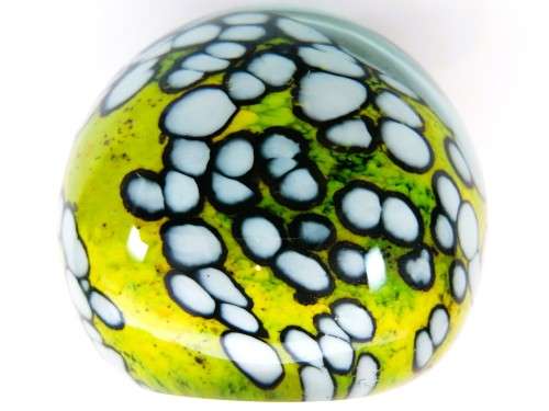 Unusual Glass Large Paperweight  Made by Holina Italian / Venetian