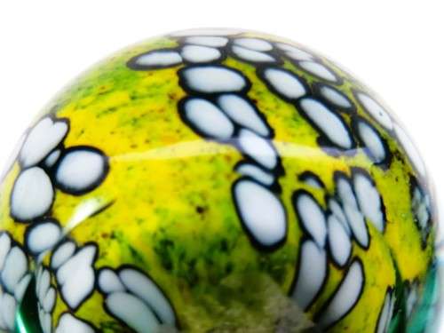 Unusual Glass Large Paperweight  Made by Holina Italian / Venetian