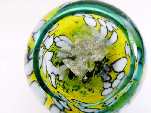 Unusual Glass Large Paperweight  Made by Holina Italian / Venetian