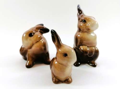 Vintage Beswick Rabbits Made in England