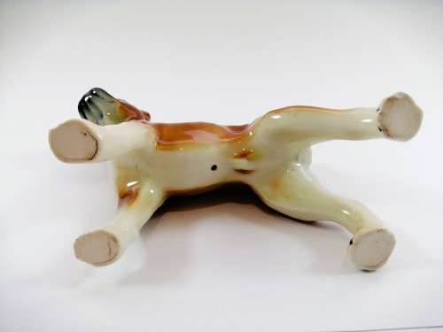 Vintage Quality Boxer Dog Ceramic Ornament Figurine