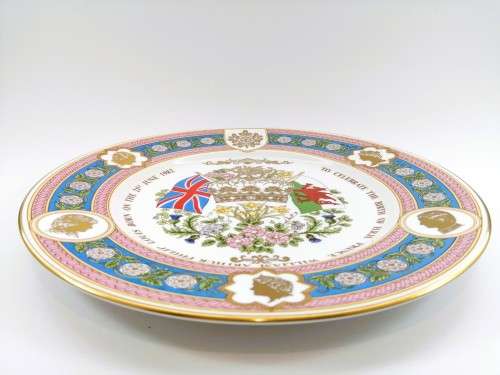 Gold Trim Decorative Caverswall Ltd Plate Bone China Princess Diana and Charles Wedding