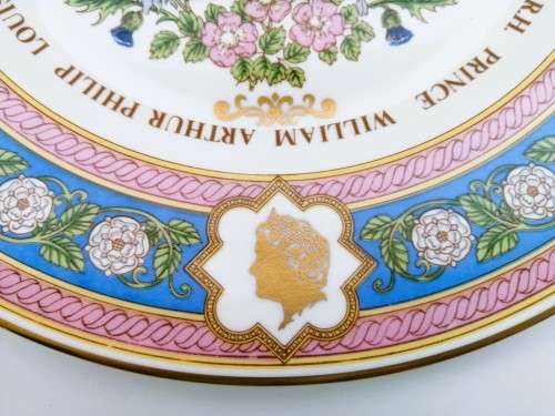 Gold Trim Decorative Caverswall Ltd Plate Bone China Princess Diana and Charles Wedding