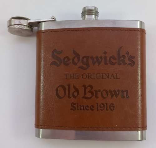 Sedgwicks Old Brown Sherry Hip Flask 6oz