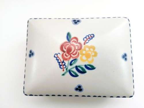 Poole Pottery Hand Painted Trinket Box 1959-1967