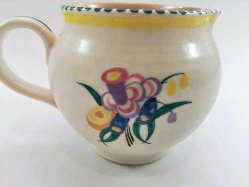 Poole Pottery Hand Painted Jug 1940`s