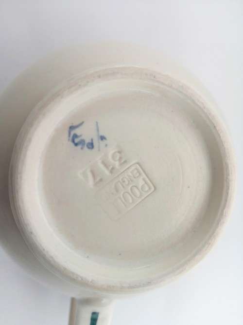 Poole Pottery Hand Painted Jug 1940`s