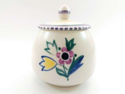 Poole Pottery Hand Painted Lidded Pot 1959-1967