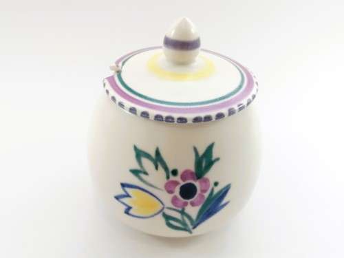 Poole Pottery Hand Painted Lidded Pot 1959-1967