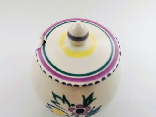 Poole Pottery Hand Painted Lidded Pot 1959-1967