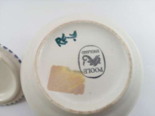 Poole Pottery Hand Painted Lidded Pot 1959-1967