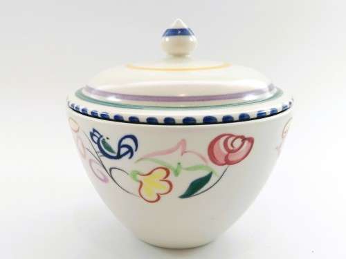 Poole Pottery Hand Painted Lidded dish 1959-1967