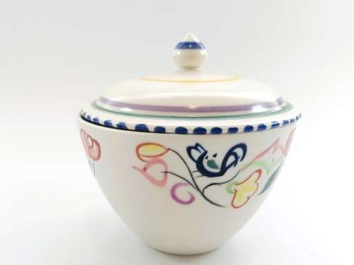 Poole Pottery Hand Painted Lidded dish 1959-1967