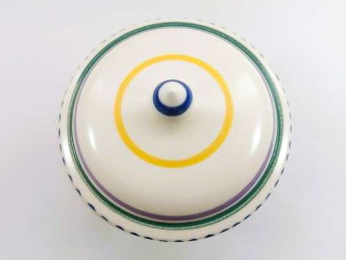 Poole Pottery Hand Painted Lidded dish 1959-1967