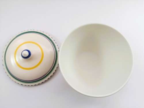Poole Pottery Hand Painted Lidded dish 1959-1967