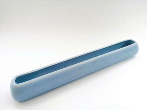 Poole Pottery Hand Painted Long blue possi trough 1940`s