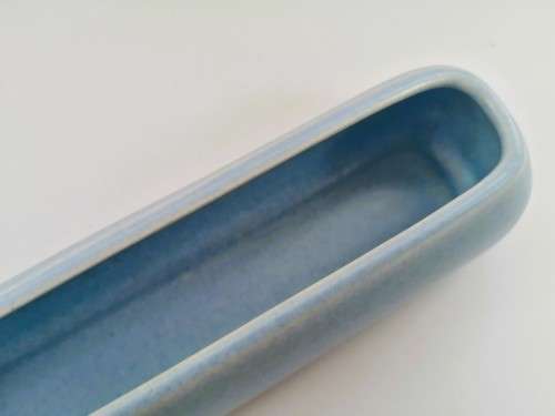 Poole Pottery Hand Painted Long blue possi trough 1940`s