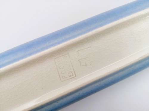 Poole Pottery Hand Painted Long blue possi trough 1940`s